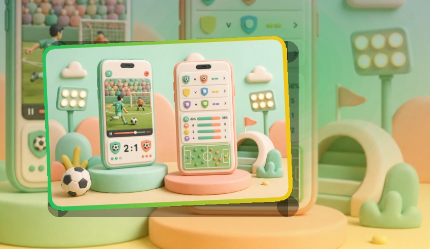 移动观赛入口 · 直播比分App · 网页补充更灵活界面展示